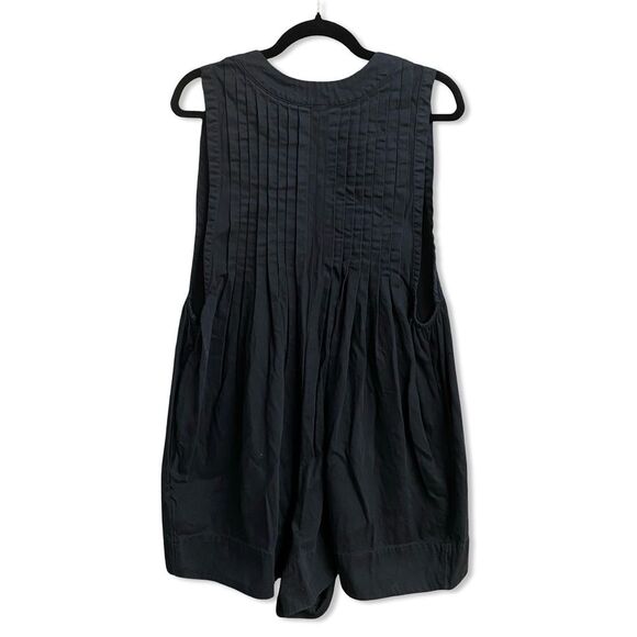Free People Webster romper Black Sleeveless cotton one piece jumpsuit $128 XL - Picture 9 of 12